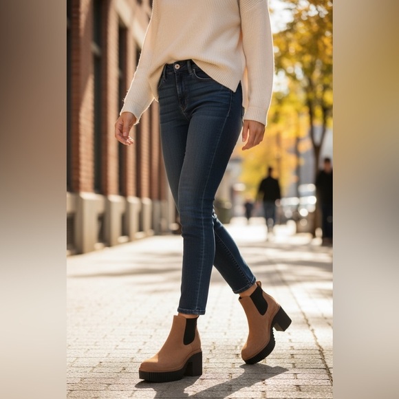 Gianni Bini Ryker Suede Lug Sole Platform Booties Size 8.5 - Picture 13 of 16